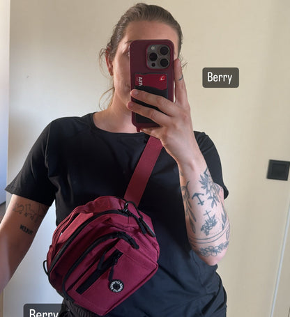 Dog Walking Bag - Berry