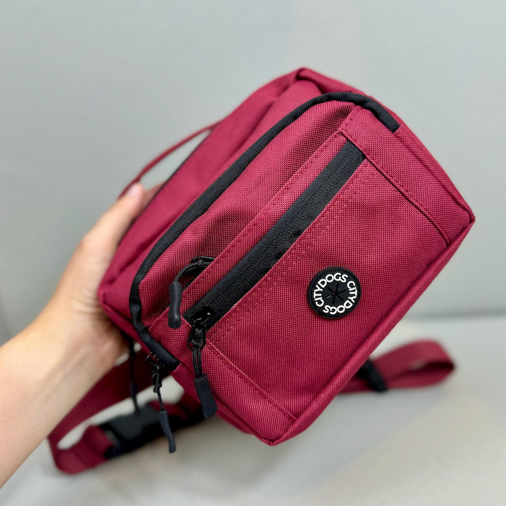 Dog Walking Bag - Berry