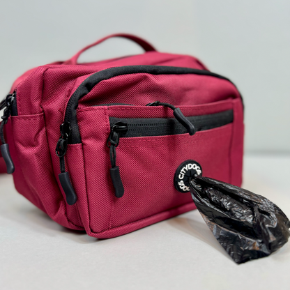 Dog Walking Bag - Berry